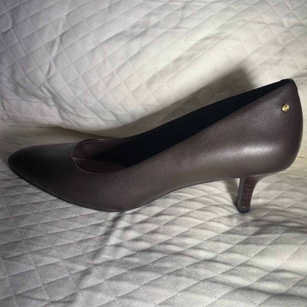 Rockport Dark Brown Pumps Medium High Heels with adiPRENE by Adidas for Comfort - Picture 3 of 16